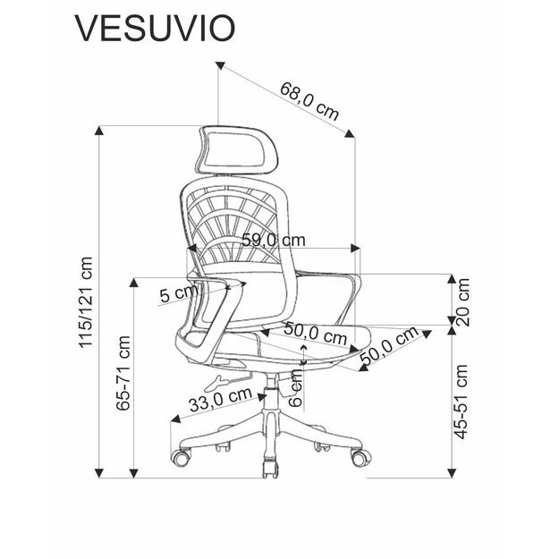 VESUVIO office chair, black 17