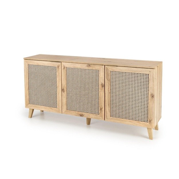 BORNEO KM-1 chest, artisan oak / black
