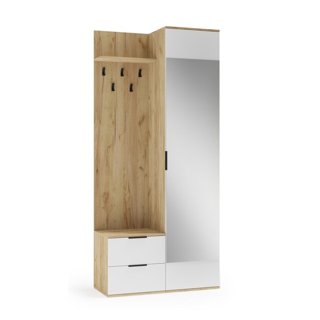 CORAL hall system gold oak / white