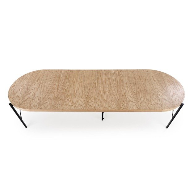 INFERNO extension table, color: natural oak / black 9