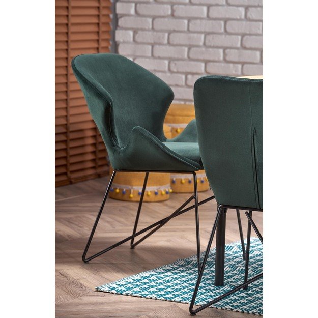 INFERNO extension table, color: natural oak / black 7