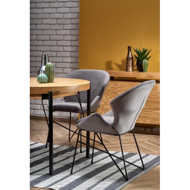 INFERNO extension table, color: natural oak / black 18