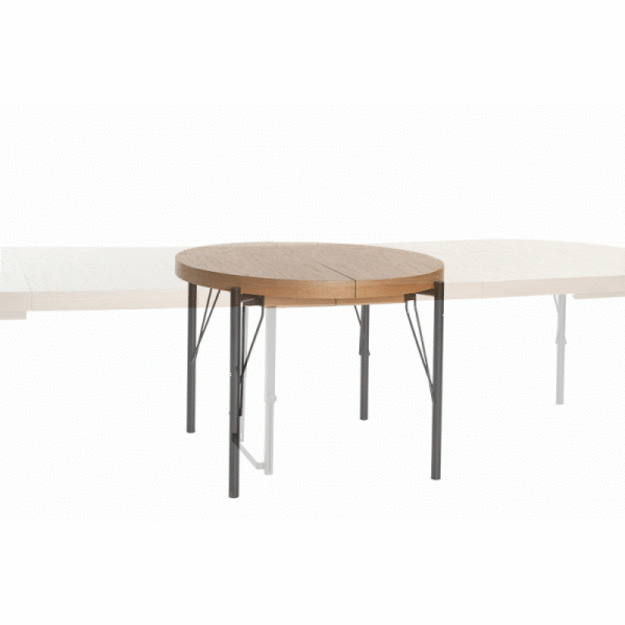 INFERNO extension table, color: natural oak / black 8