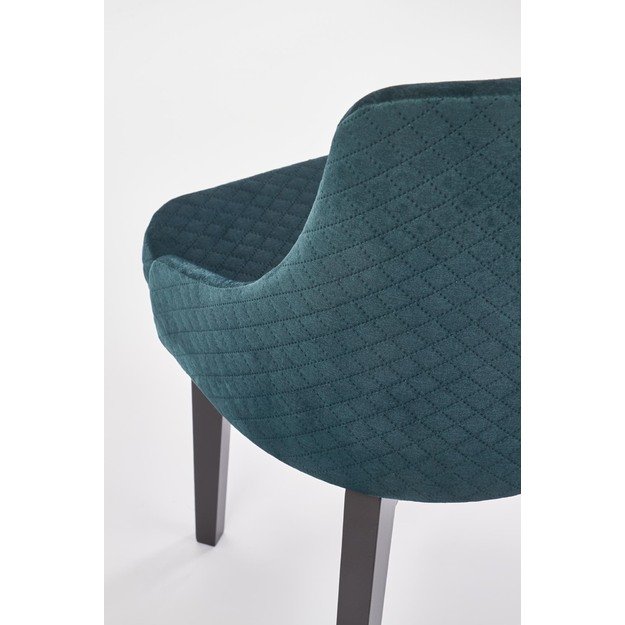 TOLEDO 3 chair, color: quilted velvet Karo 4 - MONOLITH 37 4