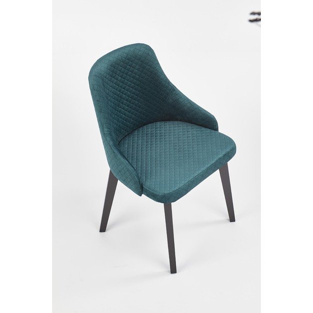 TOLEDO 3 chair, color: quilted velvet Karo 4 - MONOLITH 37 9