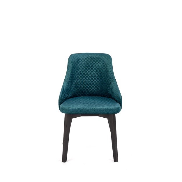 TOLEDO 3 chair, color: quilted velvet Karo 4 - MONOLITH 37 8