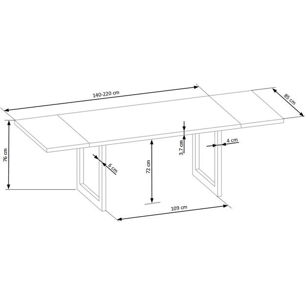 RADUS 140 table solid wood 3