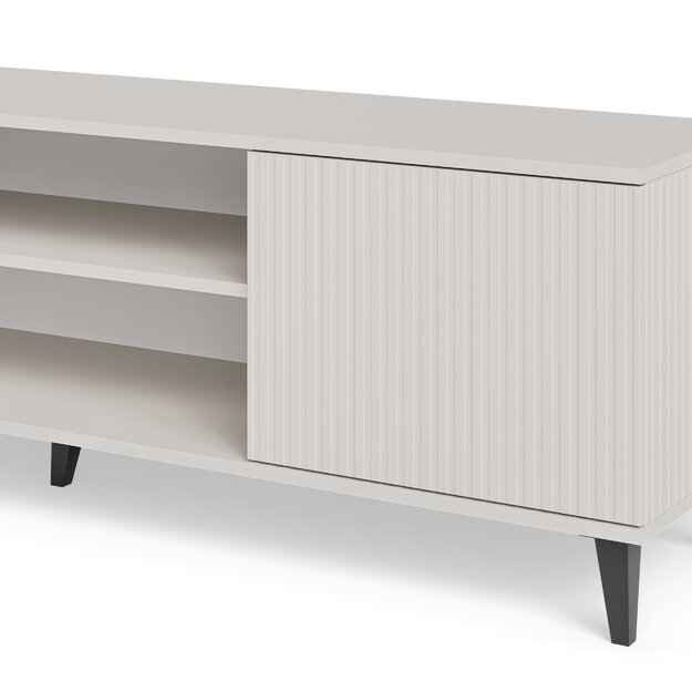 RANDOM 2 RTV-K TV stand with fireplace 180 cm, cashmere / walnut / black 16