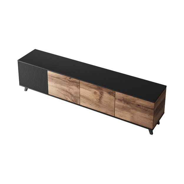 RANDOM RTV-3 TV stand 200 cm, wotan oak / black 1