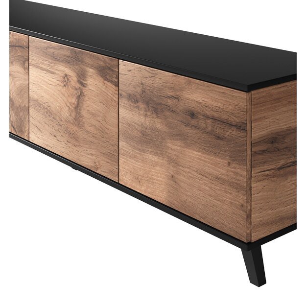 RANDOM RTV-3 TV stand 200 cm, wotan oak / black 16
