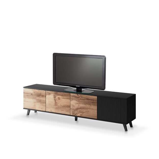 RANDOM RTV-3 TV stand 200 cm, wotan oak / black 10
