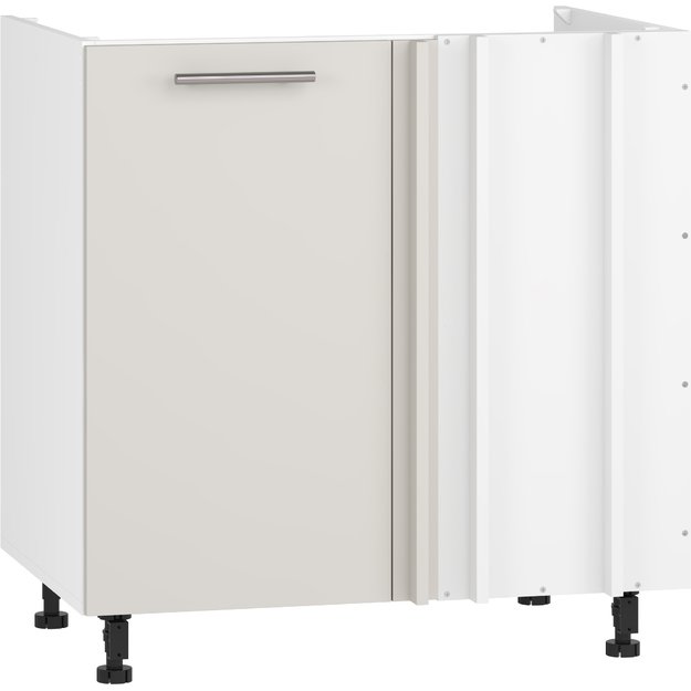 VENTO DK-100/82 corner sink cabinet, color: white / cashmere