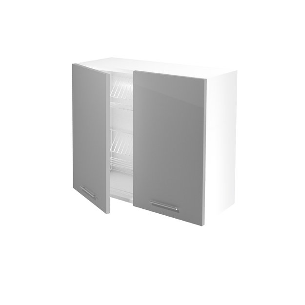 VENTO GC-80/72 top cabinet with drainer, color: light grey