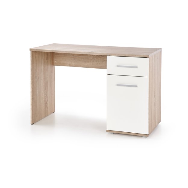 LIMA B-1 desk, color: white / sonoma oak