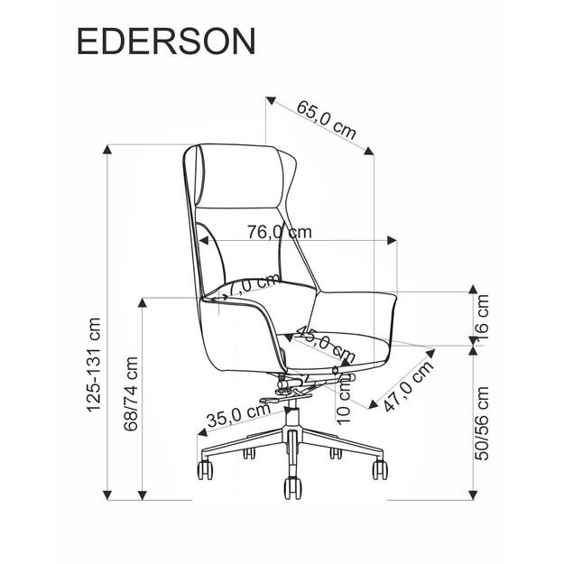 EDERSON office chair, cappuccino 12