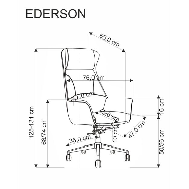 EDERSON office chair, cappuccino 2