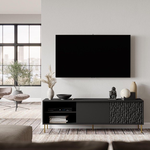 BULLET RTV-1 TV stand, black / gold 7