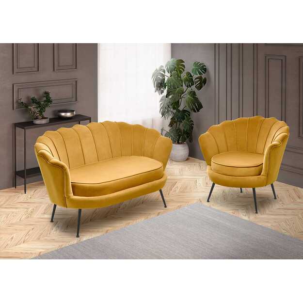 AMORINITO 2 l. chair, color: mustard