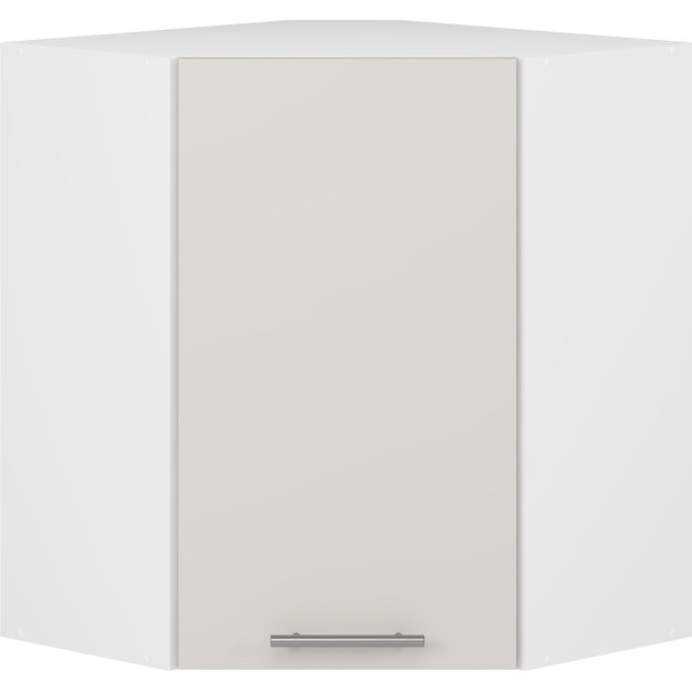 VENTO GN-60/72 corner top cabinet, color: white / cashmere