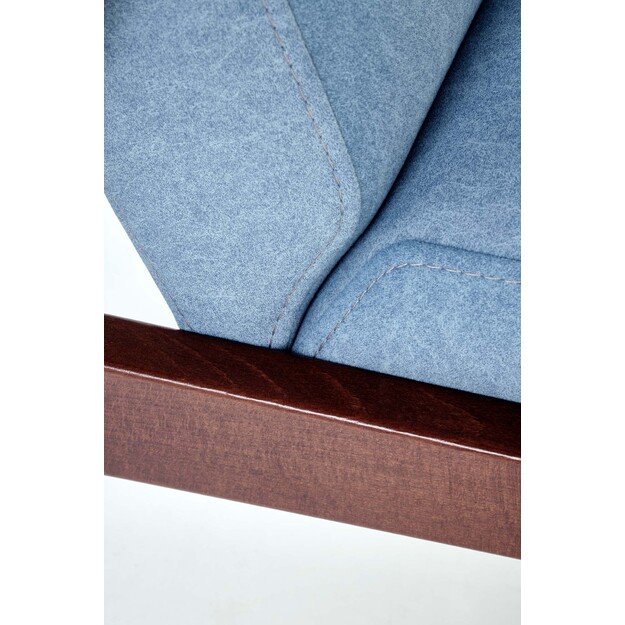 MILANO 2S sofa, blue CASTEL#74 / dark walnut 10
