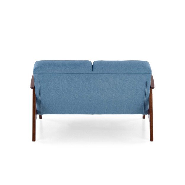 MILANO 2S sofa, blue CASTEL#74 / dark walnut 3