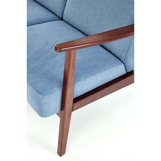 MILANO 2S sofa, blue CASTEL#74 / dark walnut 8