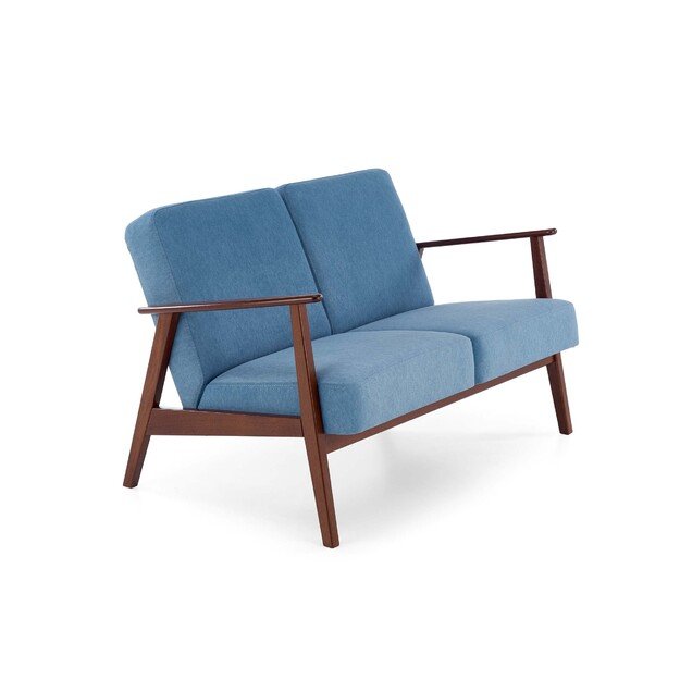 MILANO 2S sofa, blue CASTEL#74 / dark walnut 7