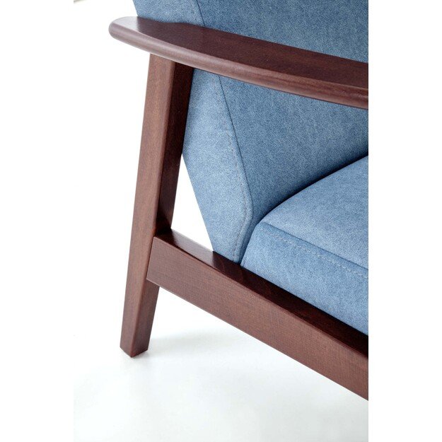 MILANO 2S sofa, blue CASTEL#74 / dark walnut 12