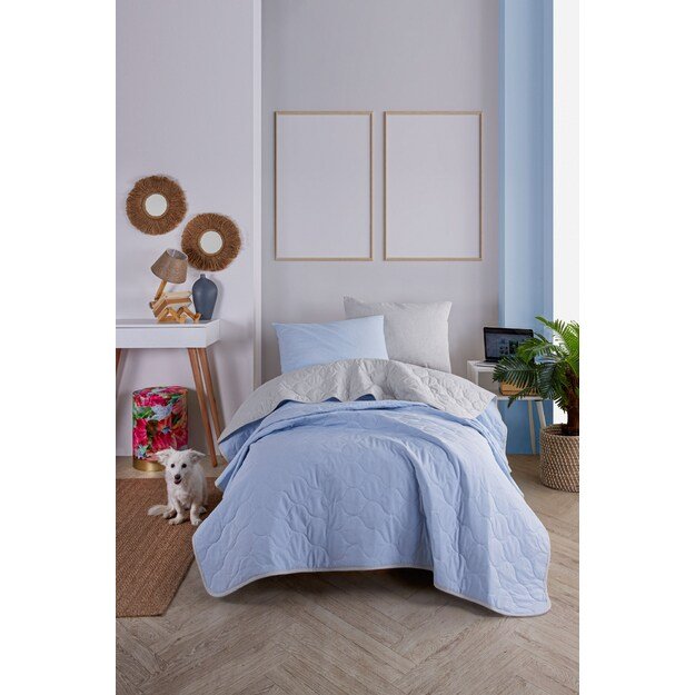 Solid - Light Blue, Grey