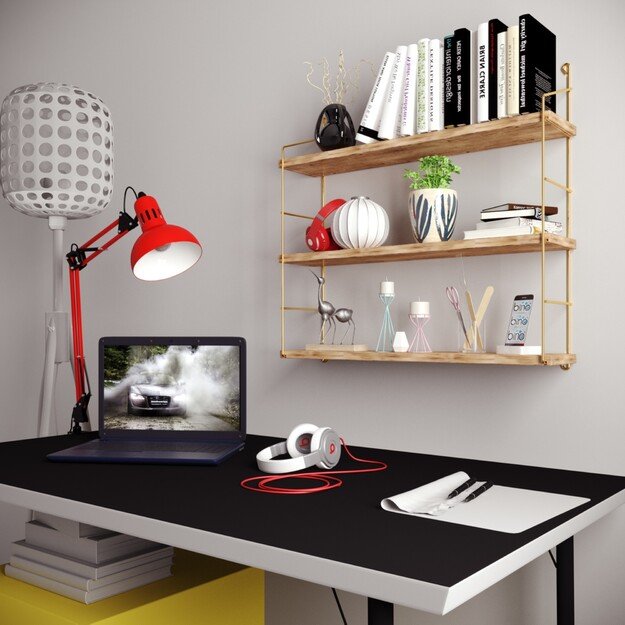 3 l&uuml; Duvar Rafı, Kitaplık 2