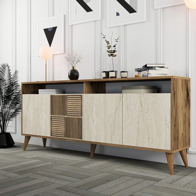 Milan - Walnut, Travertine 2