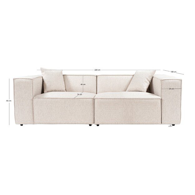 Lora 2 Seater - Light Brown 9