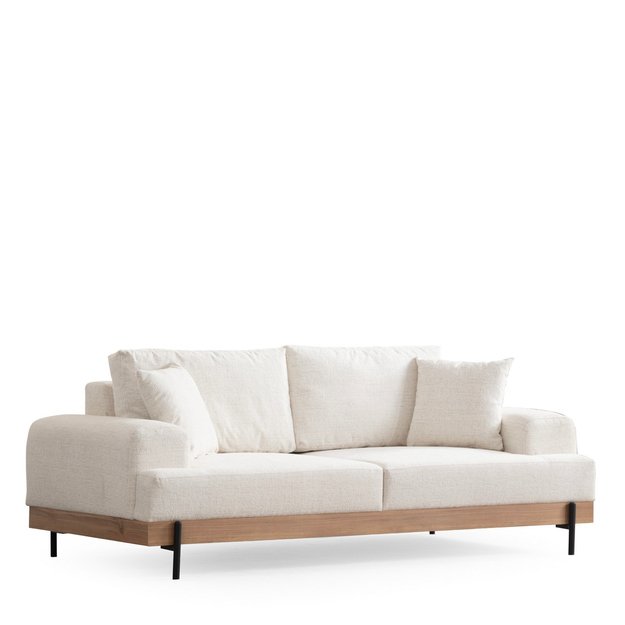 Eti Oak 3 Seater - White 7