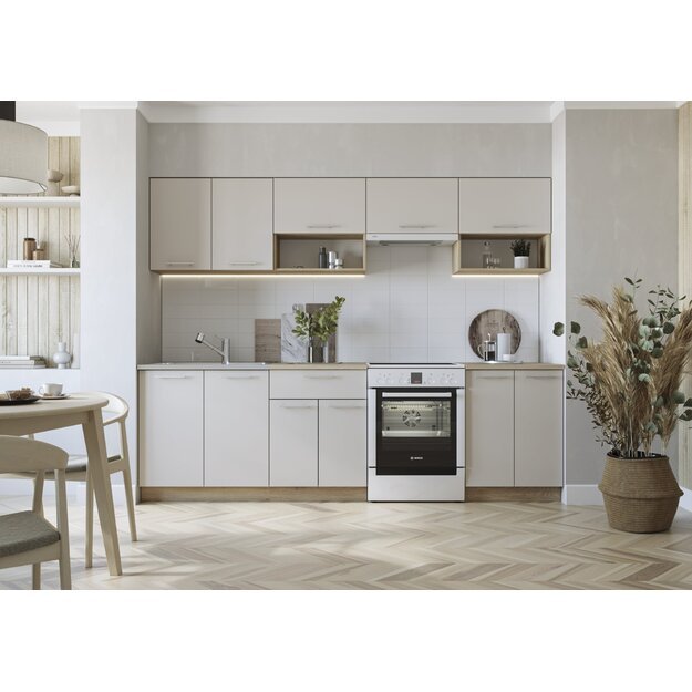 VIOLA 260 kitchen set, cremona oak / cashmere