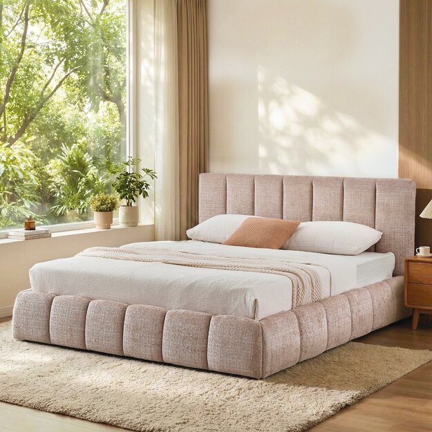 DAISY 160 bed, beige