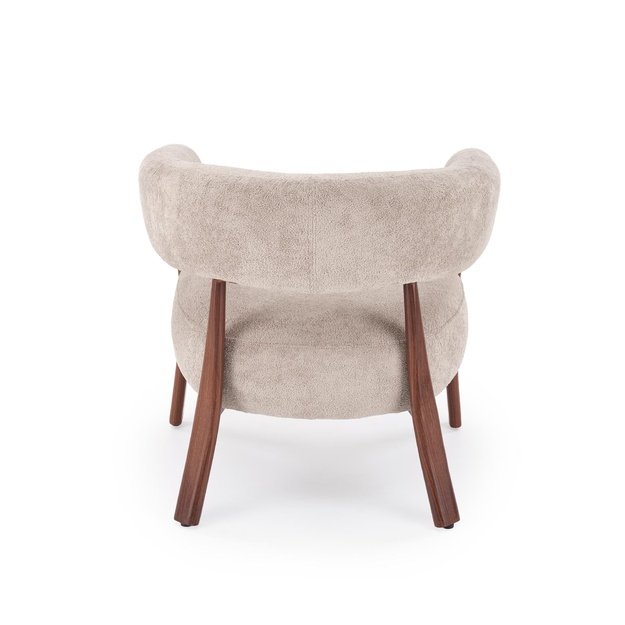 UDON leisure chair, cappuccino / walnut