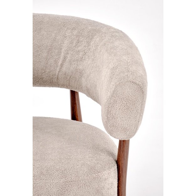 UDON leisure chair, cappuccino / walnut