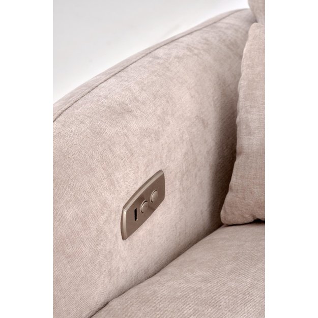 SAXON electric recliner with rocking, beige