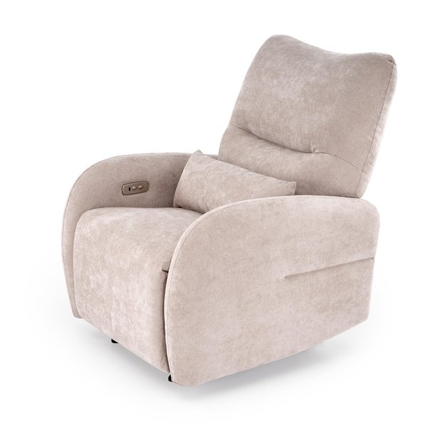 SAXON electric recliner with rocking, beige
