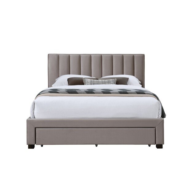 GRACE 160 bed with drawers, color: beige 3