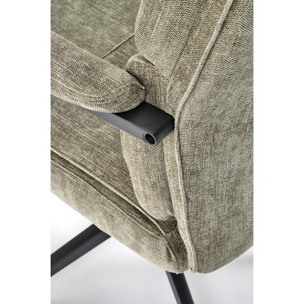 ADRIANO leisure chair color: olive #77 8
