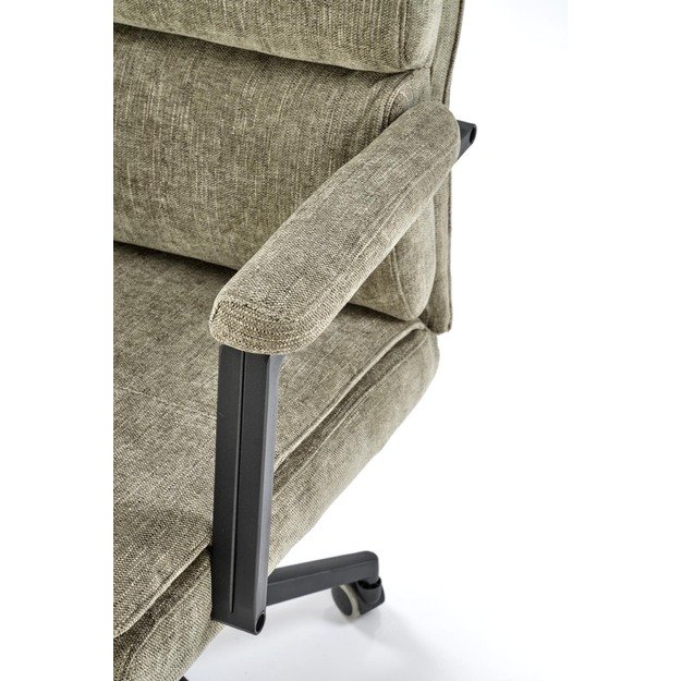 ADRIANO leisure chair color: olive #77 17