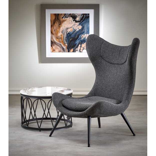 ATLANTIS leisure armchair dark grey/ black