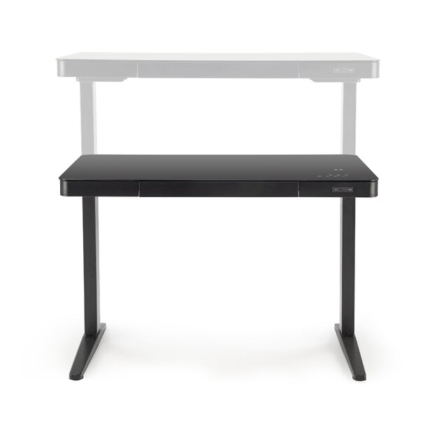 B52 desk with adjustable height, black 8