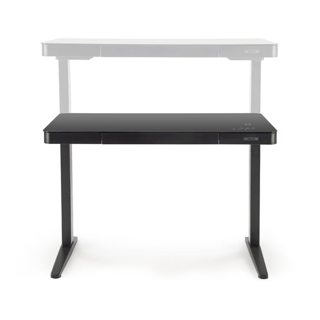 B52 desk with adjustable height, black 4
