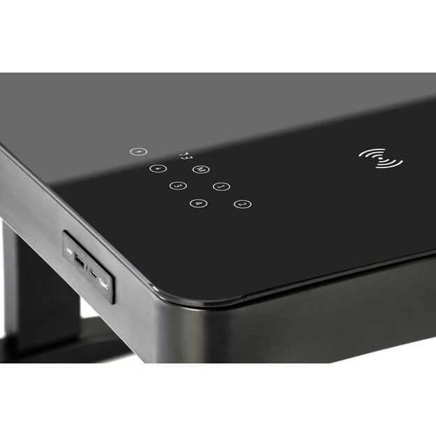 B52 desk with adjustable height, black 3