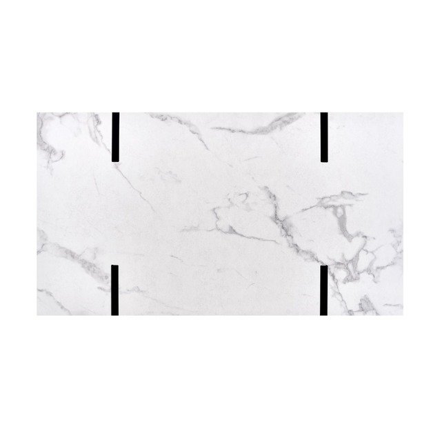 BLANCA c. table white marble / black 9