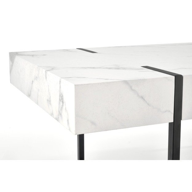 BLANCA c. table white marble / black 11