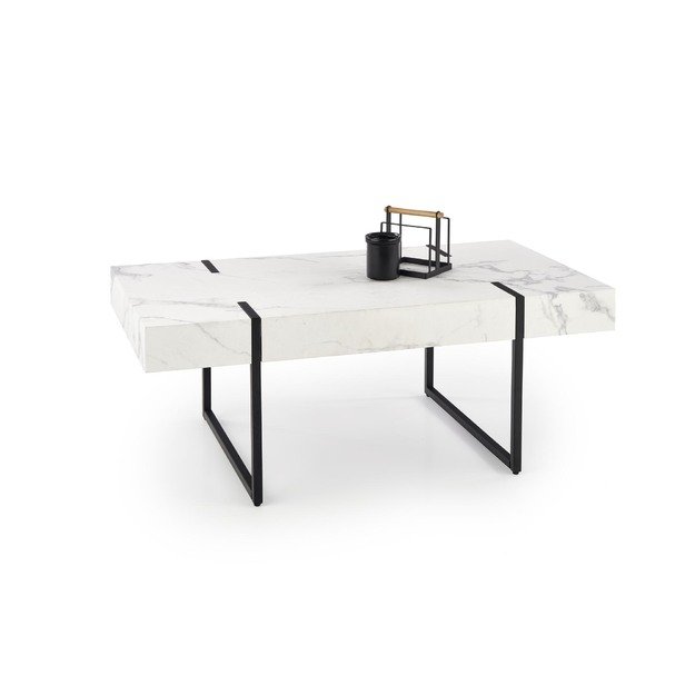 BLANCA c. table white marble / black