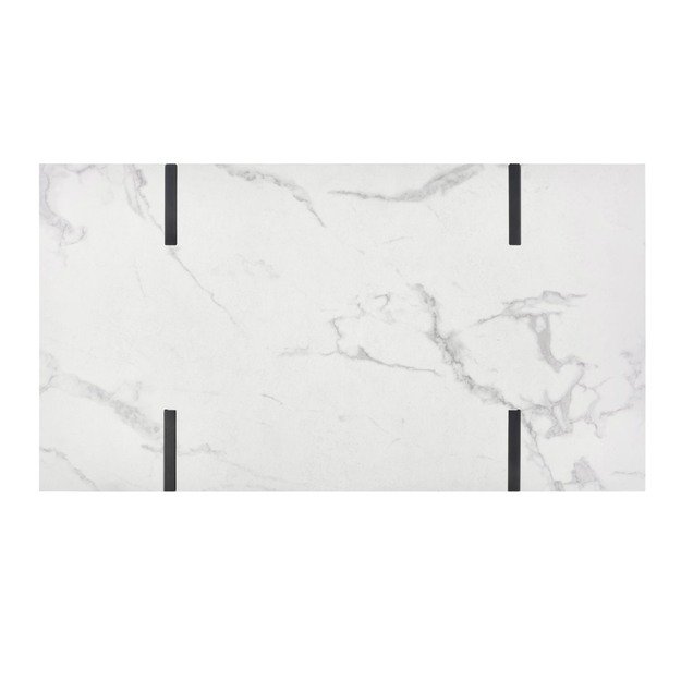 BLANCA c. table white marble / black 10